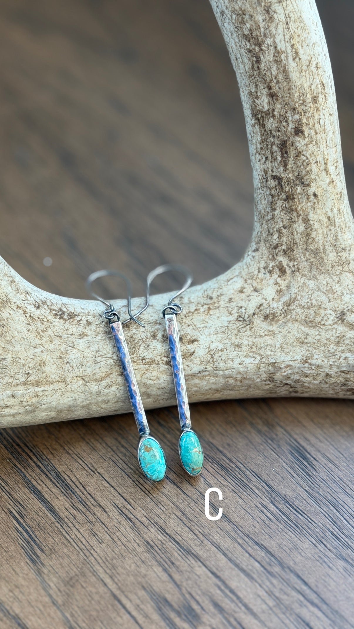 Evans turquoise drop earring