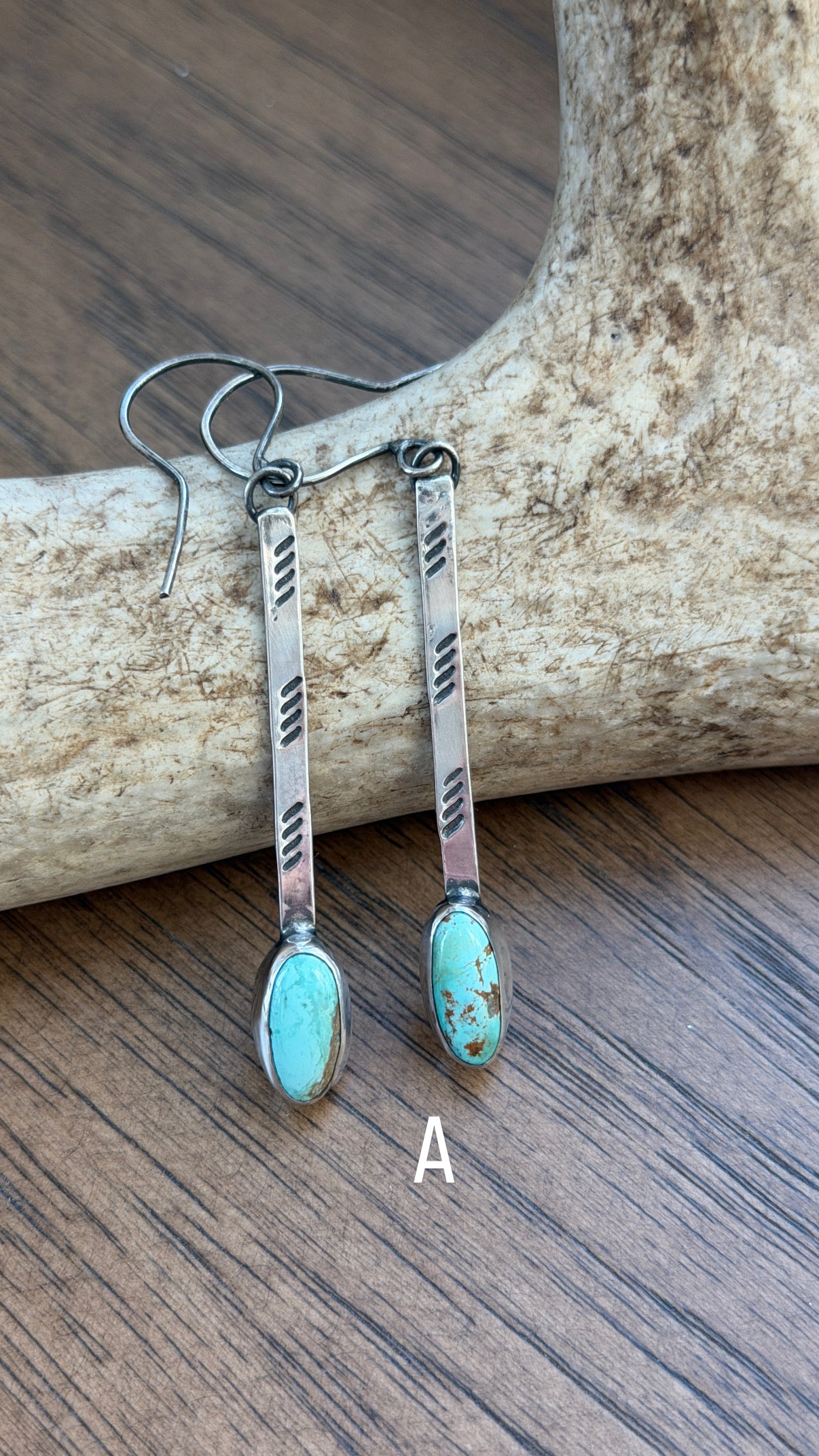 Evans turquoise drop earring