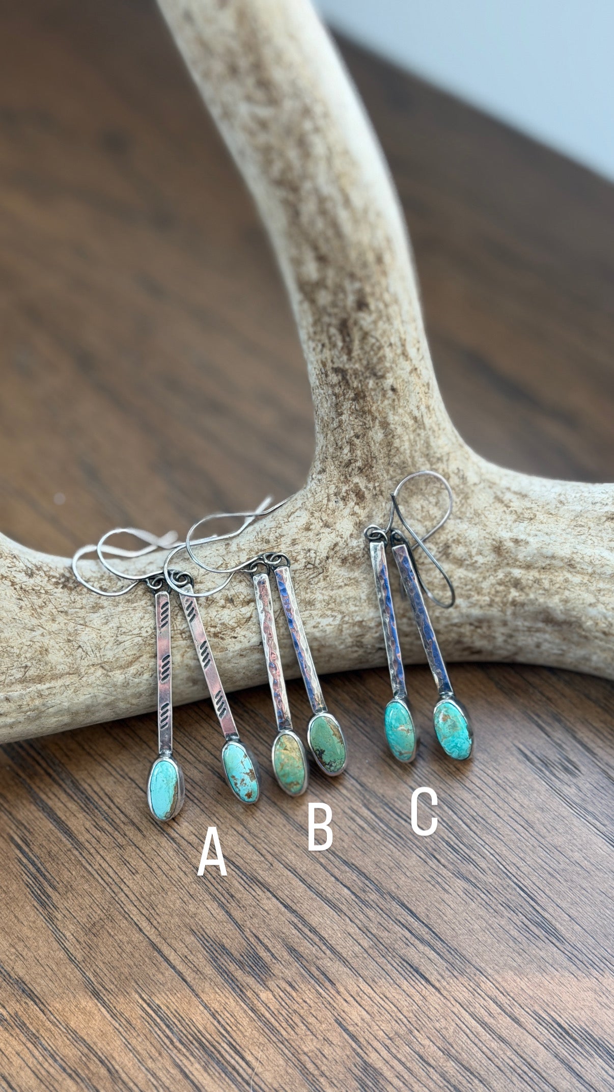 Evans turquoise drop earring