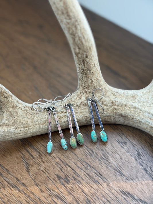 Evans turquoise drop earring