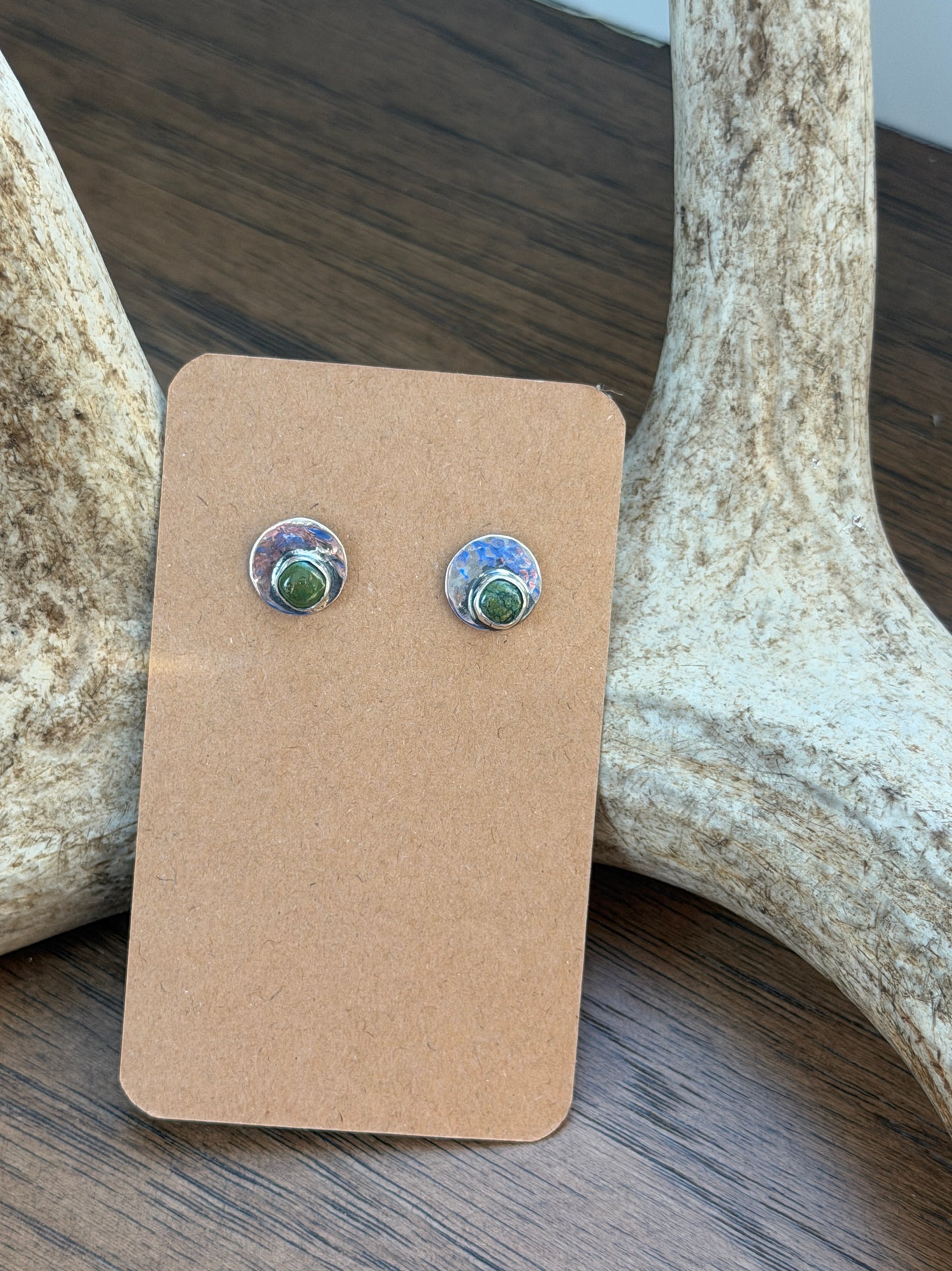 Hubei Turquoise Stud Earrings