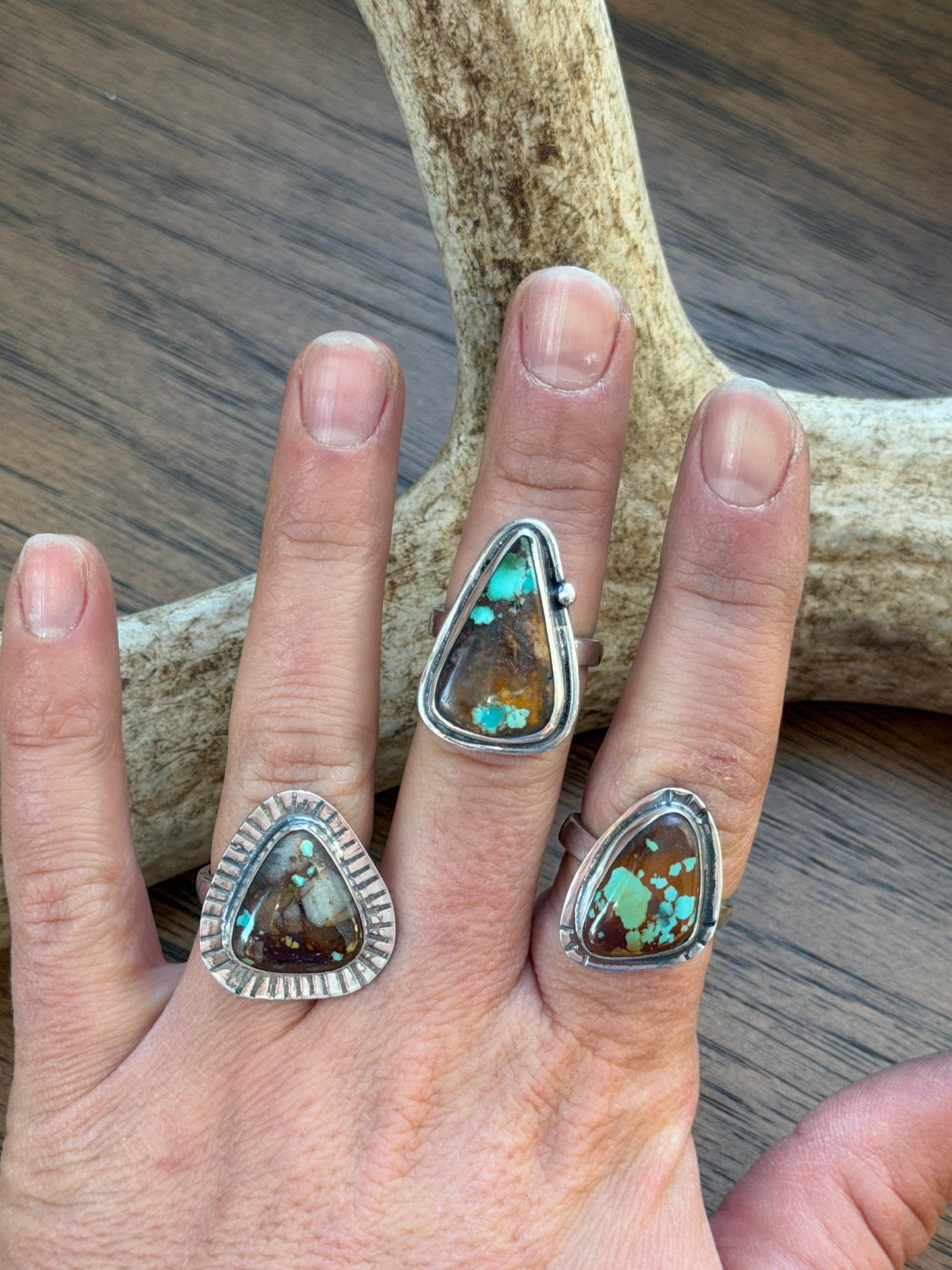Royston Ribbon Turquoise Statement Ring