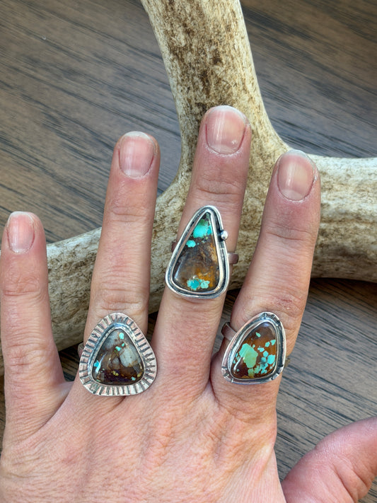 Royston Ribbon Turquoise Statement Ring